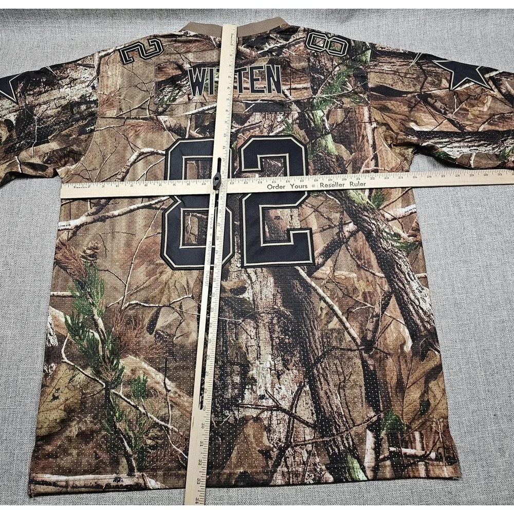 Dallas Cowboys Jersey Mens 48 Brown Camo NFL Football Witten 82 Nike On Field